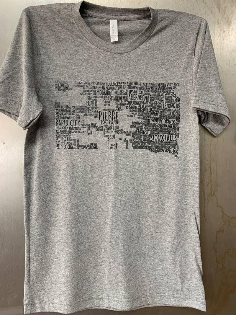 Short sleeved SD map t-shirt - XS